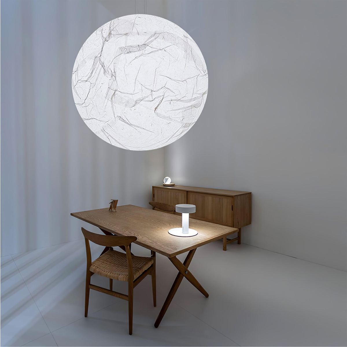 Moon Silk Pendant Light