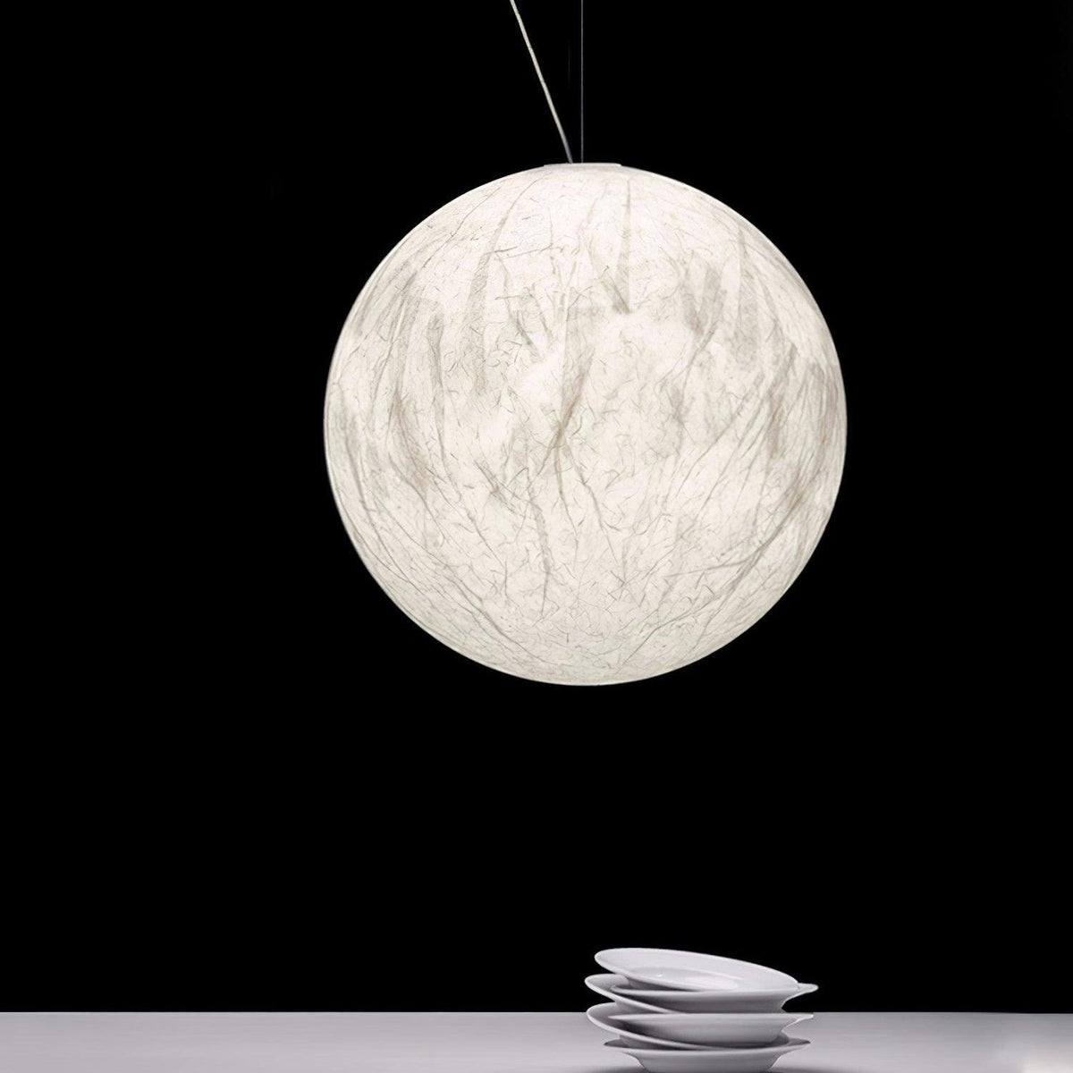 Moon Silk Pendant Light