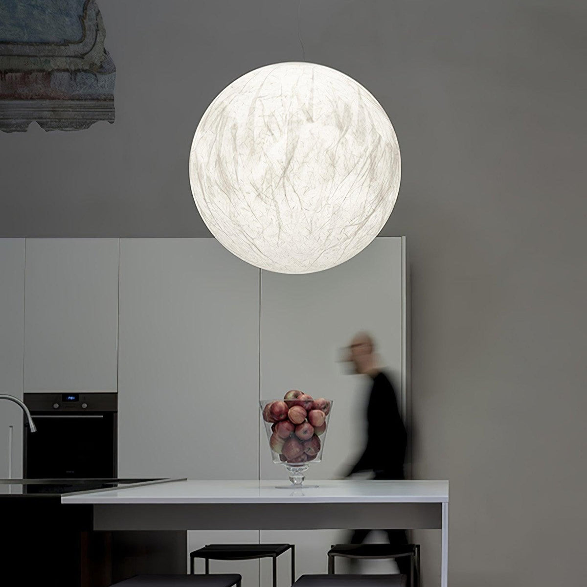 Moon Silk Pendant Light