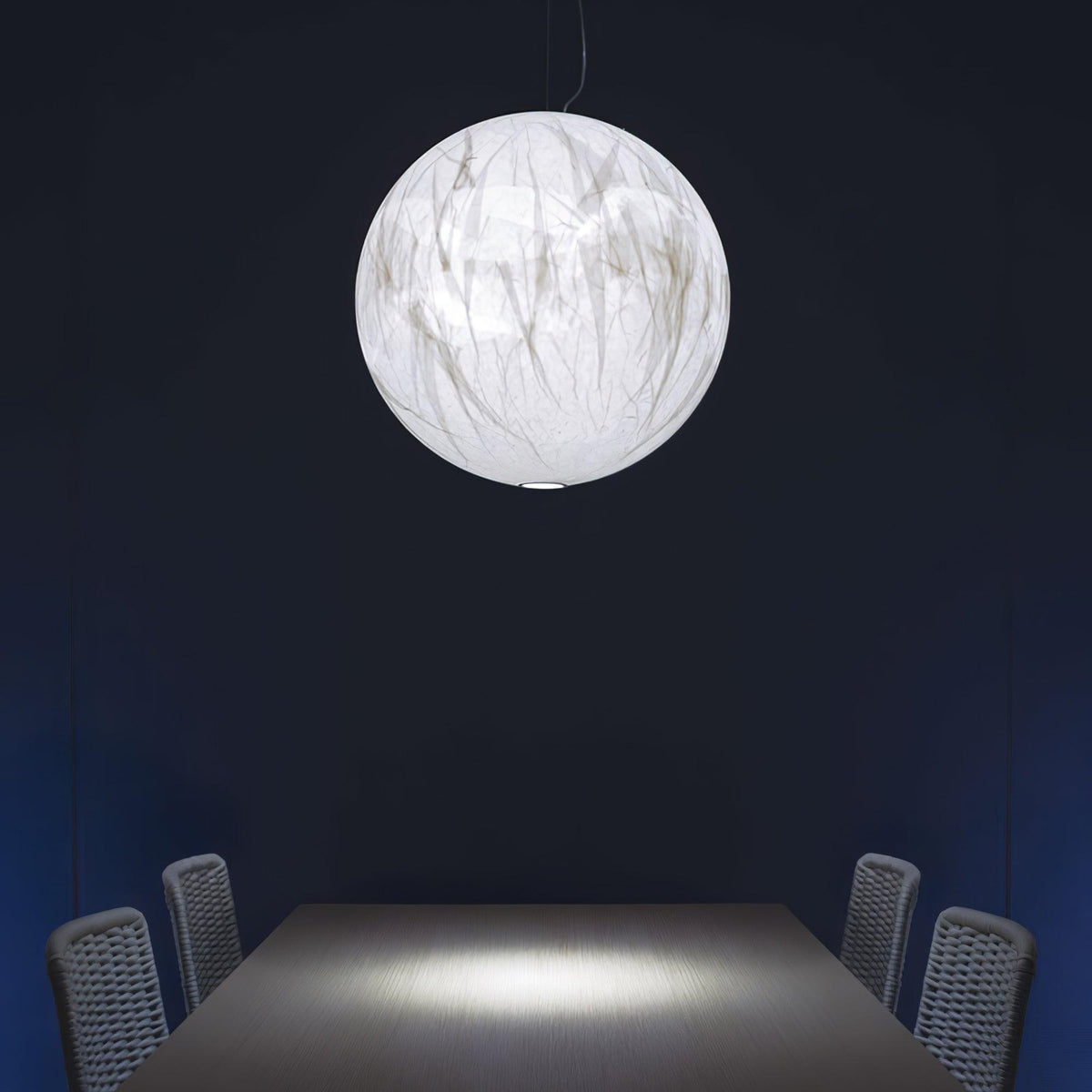Moon Silk Pendant Light