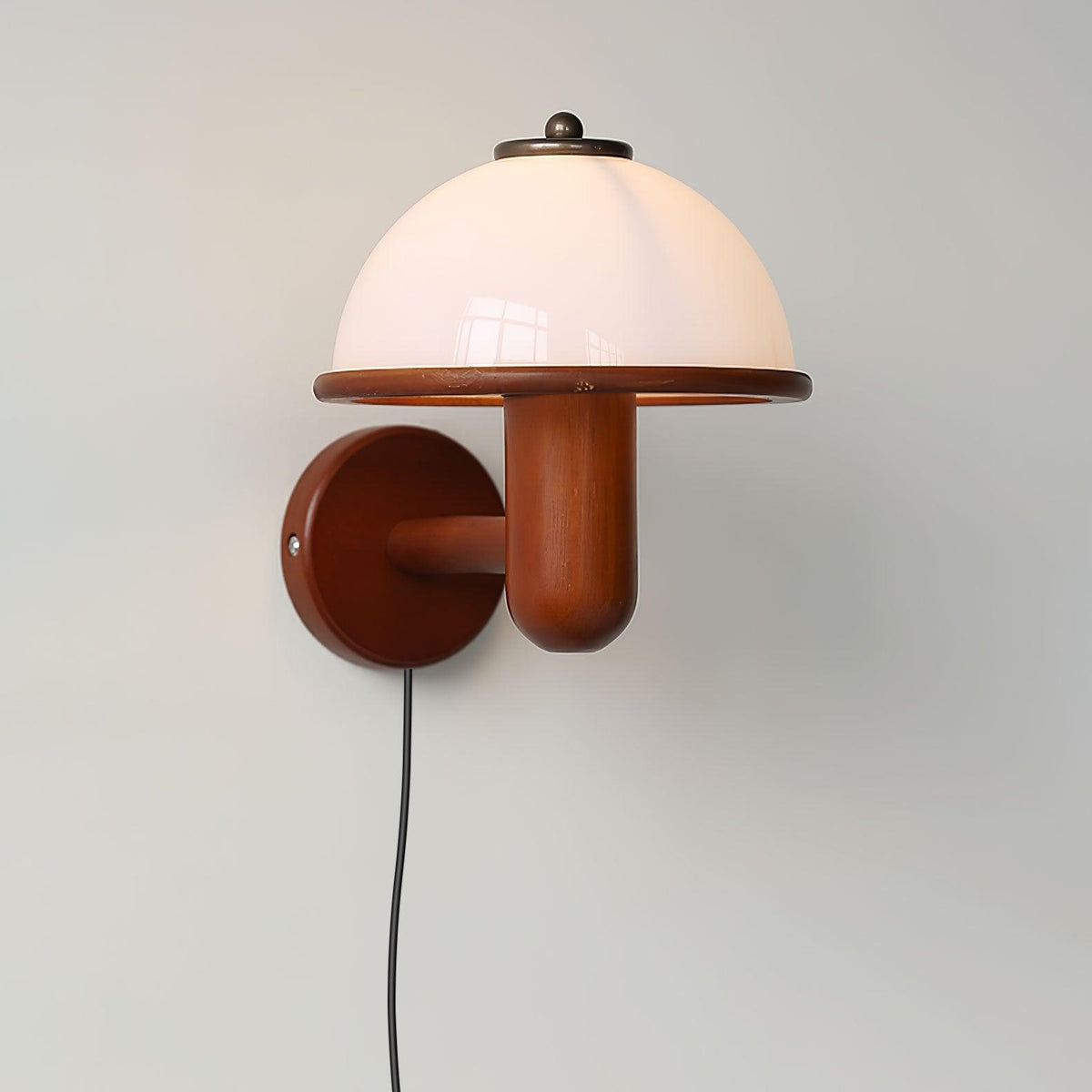 Mushroom Wooden Wall Light