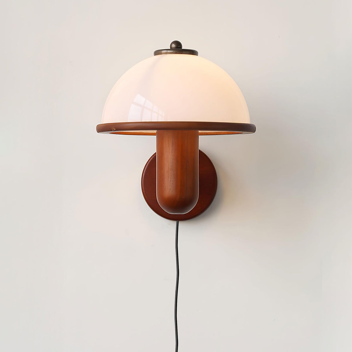 Mushroom Wooden Wall Light