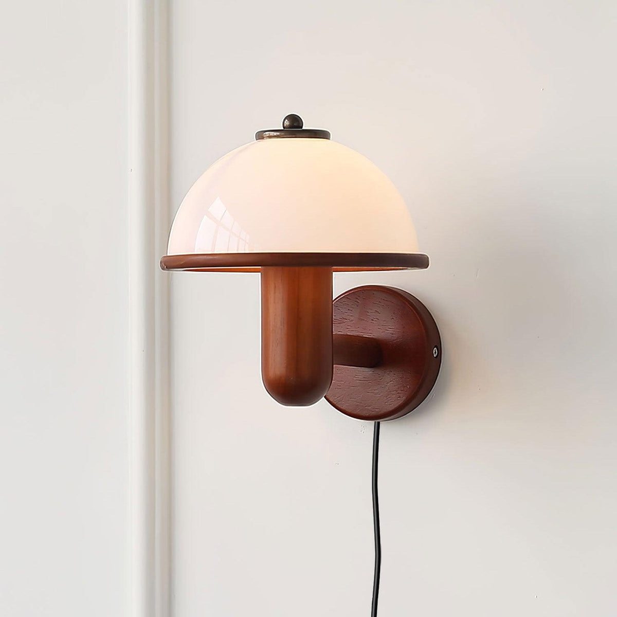 Mushroom Wooden Wall Light