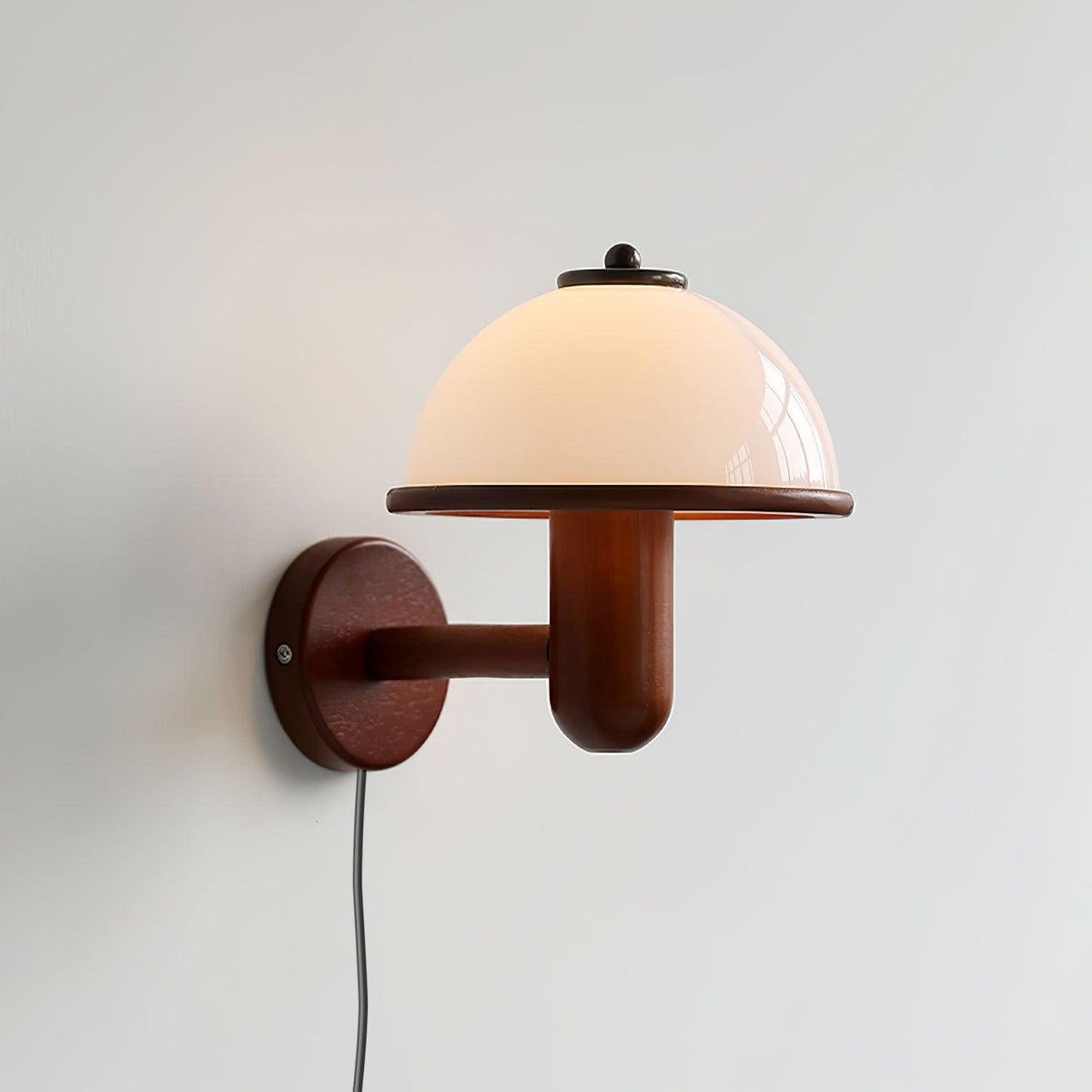Mushroom Wooden Wall Light