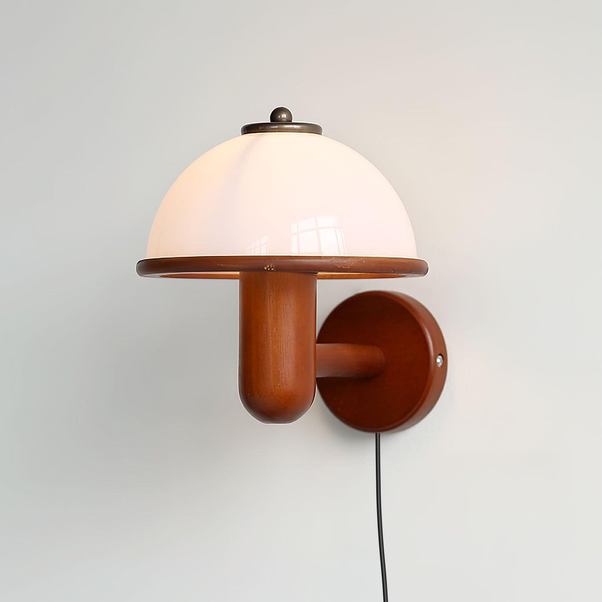 Mushroom Wooden Wall Light