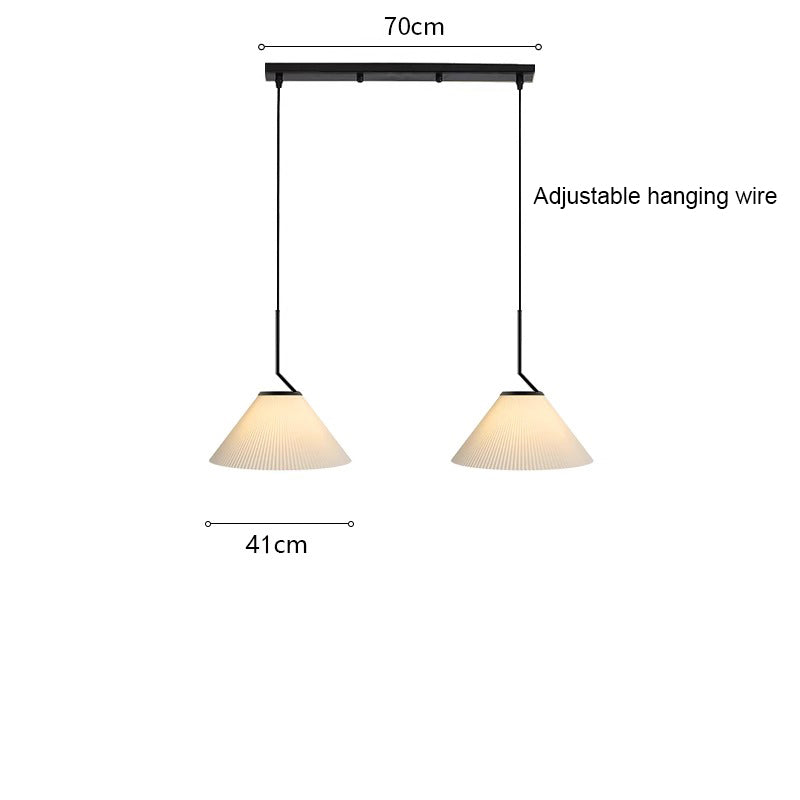 Nordic Pleated Cream Pendant Lamp
