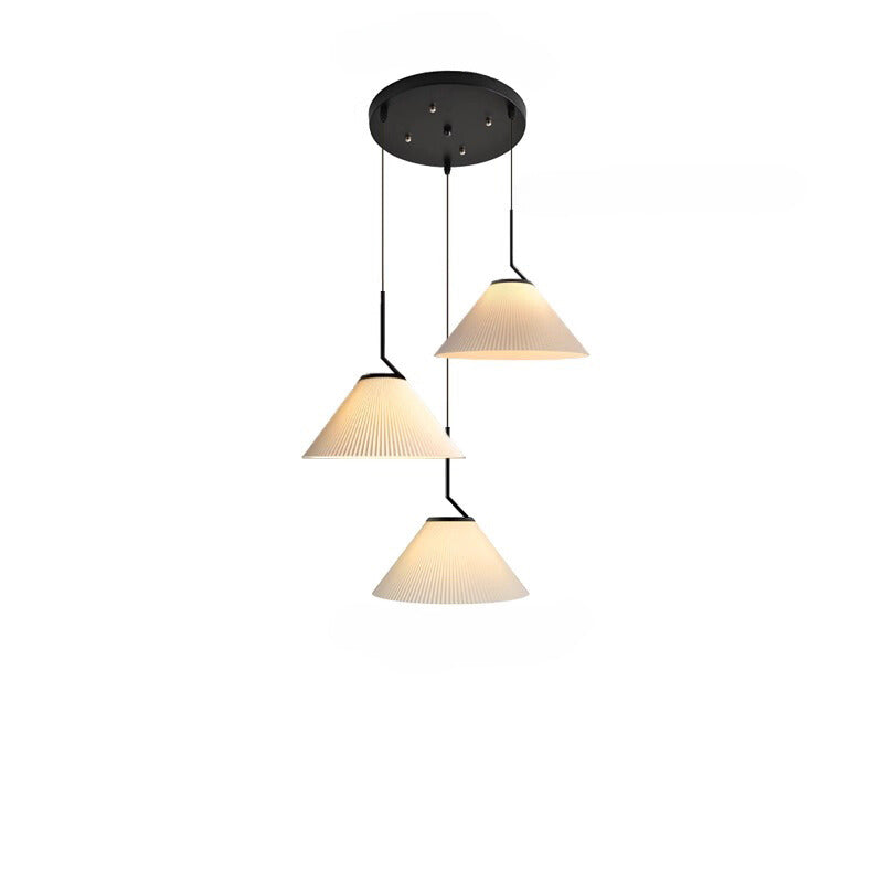 Nordic Pleated Cream Pendant Lamp