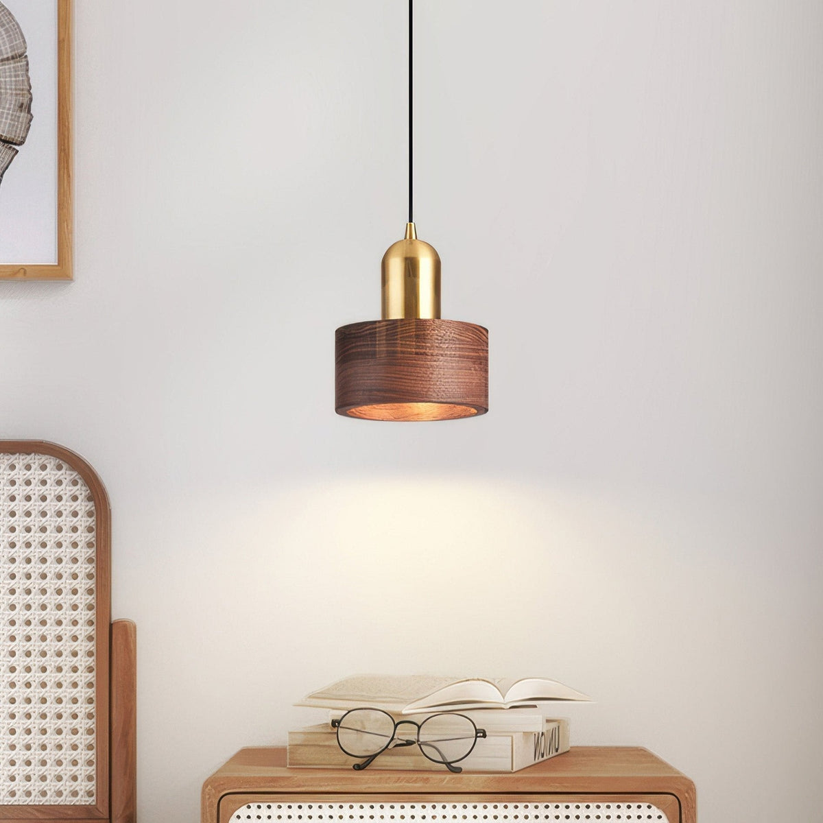 Japanese Cylinder Pendant Lamp