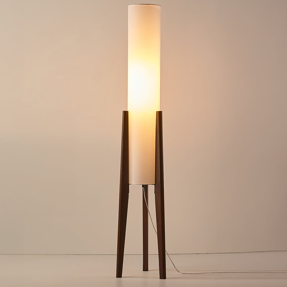 Walnut Solid Wood Floor Lamp