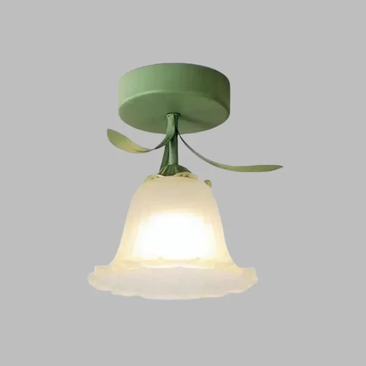 French Tiffany Mini Flower Ceiling Light