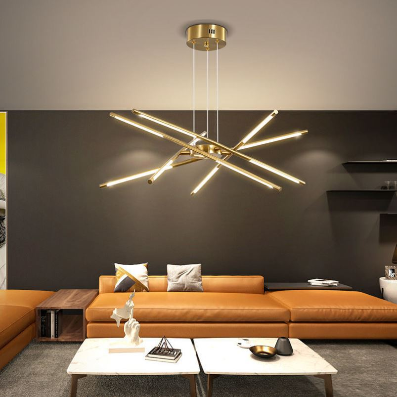 Golden Web Chandelier
