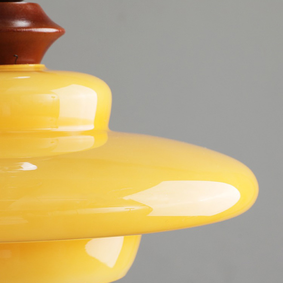 Medieval Beige Glass Dining Pendant