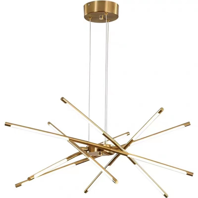 Golden Web Chandelier