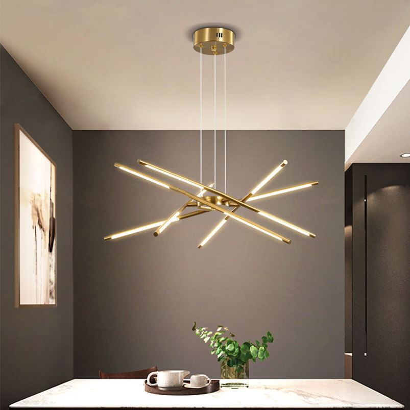 Golden Web Chandelier