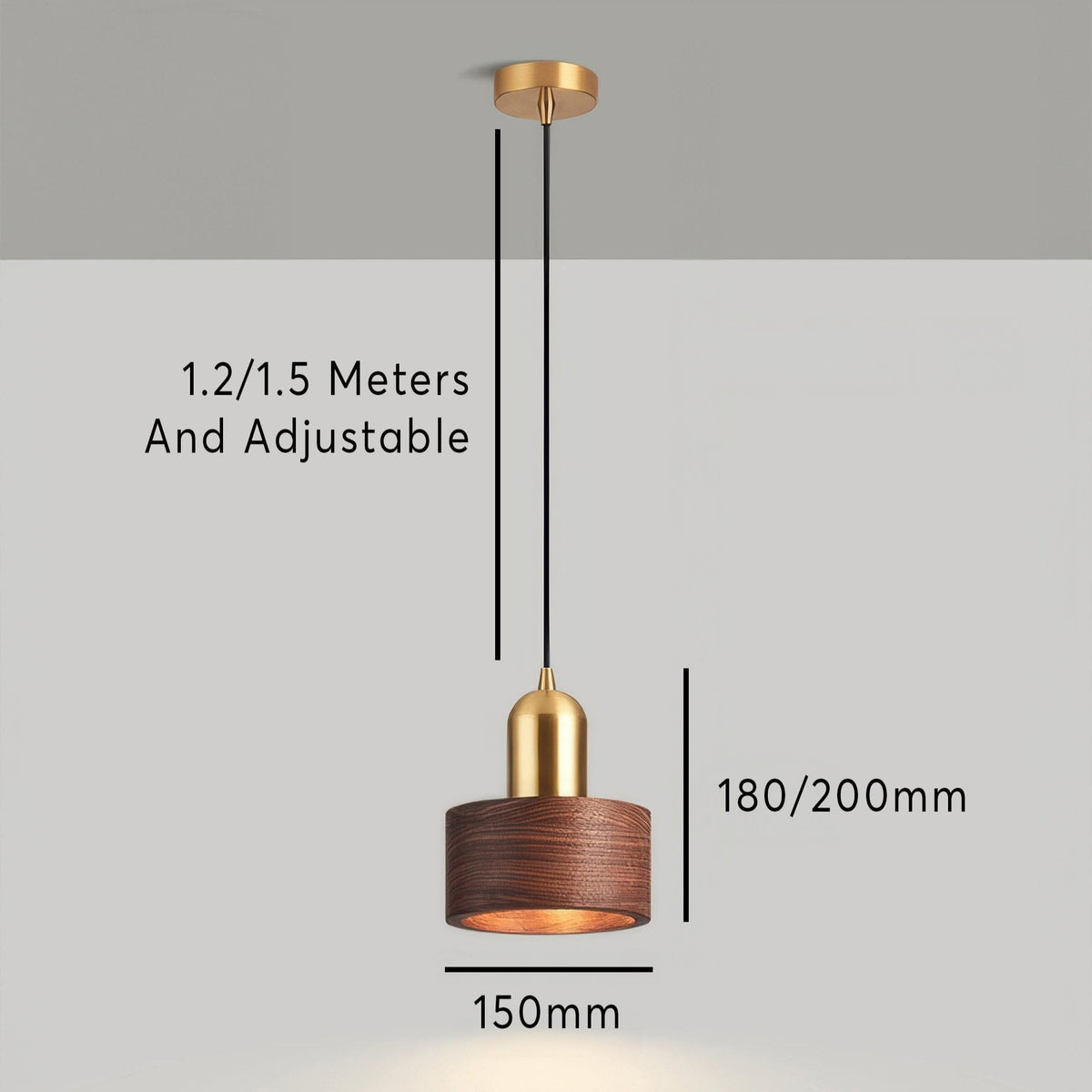 Japanese Cylinder Pendant Lamp