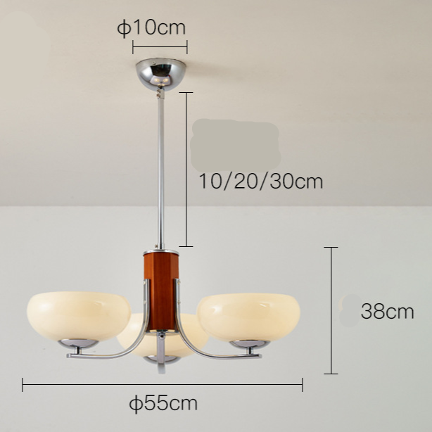 Bauhaus Chandelier (3/5 Heads)