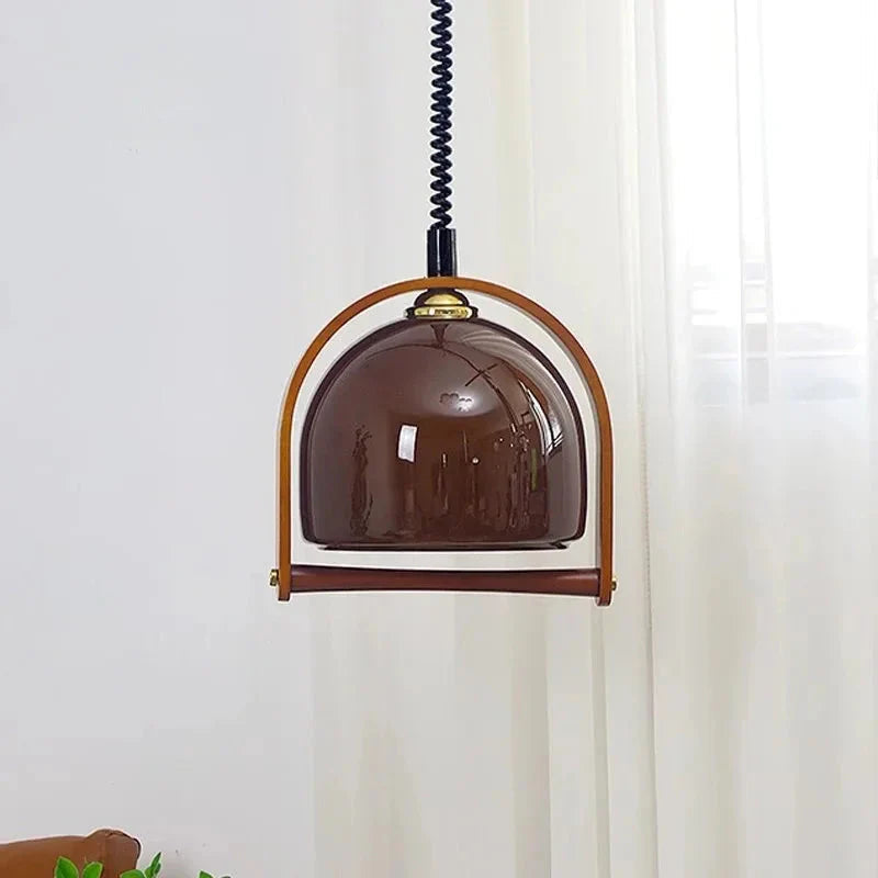 Vintage Bauhaus Wooden Pendant