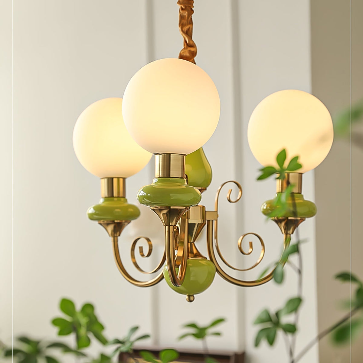 Modern Onyx Art Chandelier