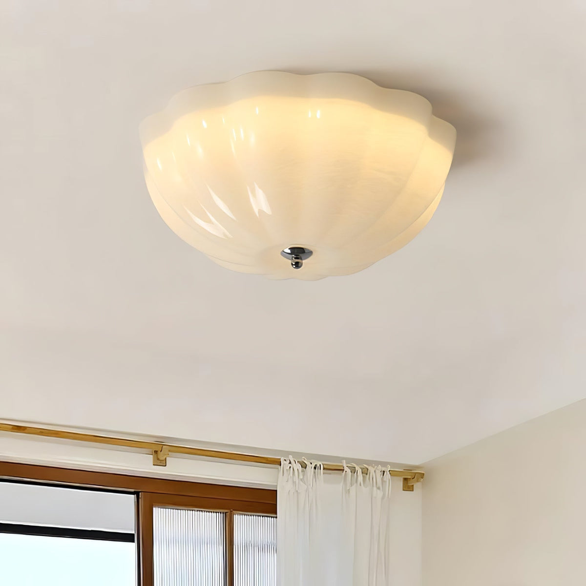 Opal Shell Ceiling Light