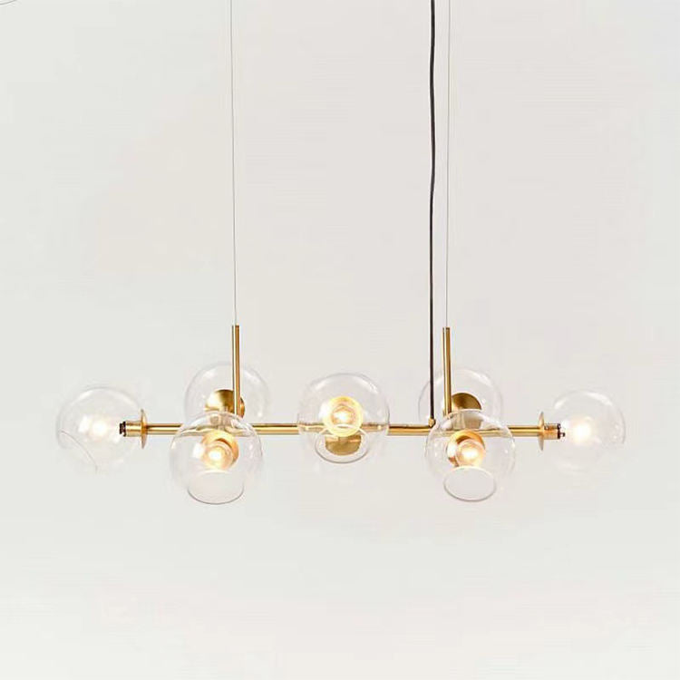 Nordic Glass Globe Chandelier