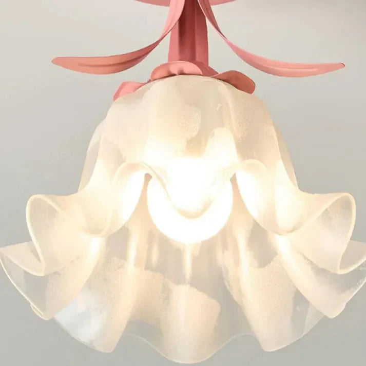 French Tiffany Mini Flower Ceiling Light