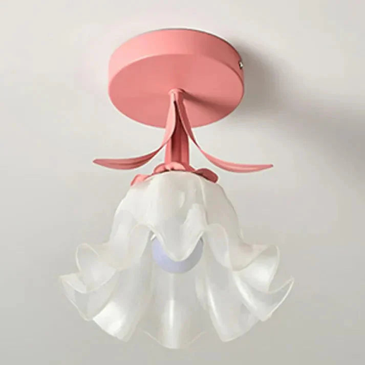 French Tiffany Mini Flower Ceiling Light