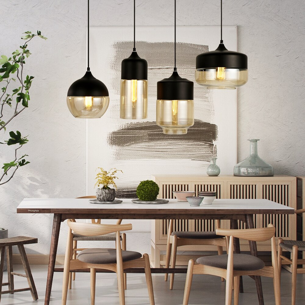Metal & Glass Pendant Lights