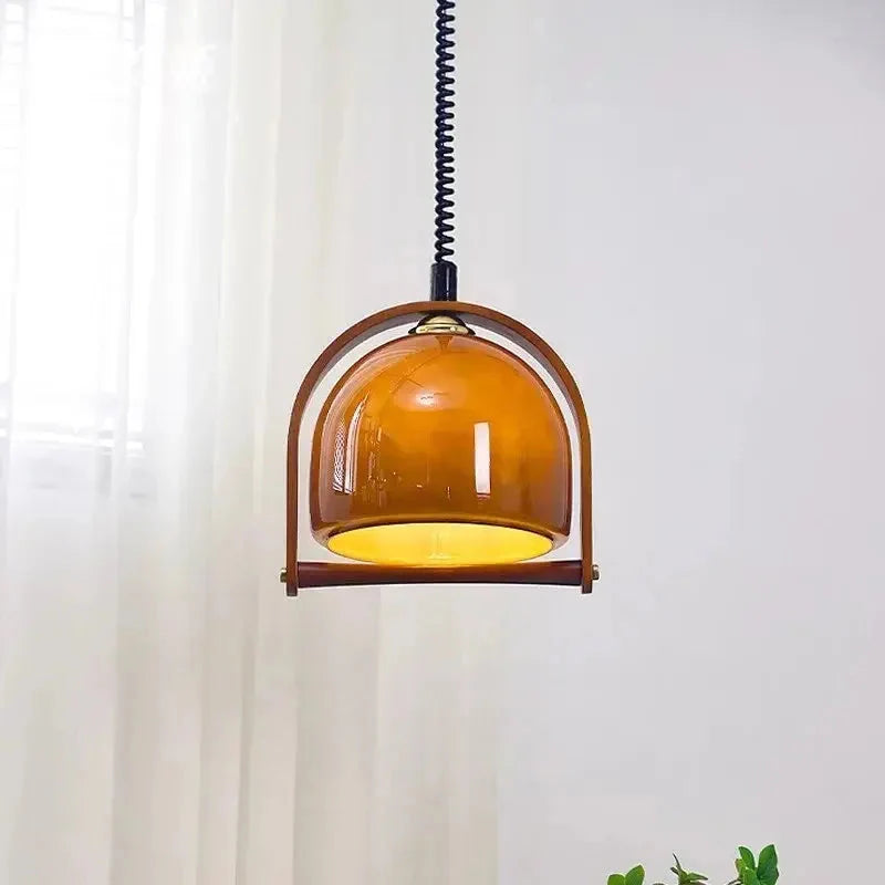 Vintage Bauhaus Wooden Pendant