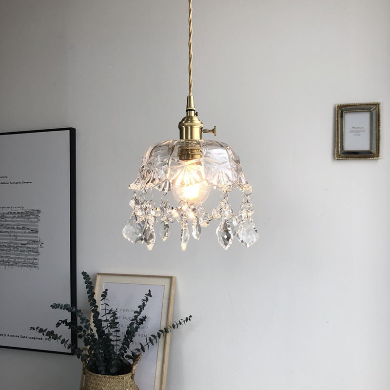 Raysis Crystal Glass Pendant Light