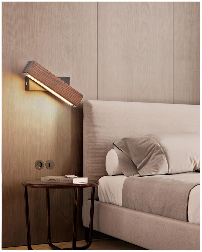 Rotowood Rotating Wooden LED Wall Light