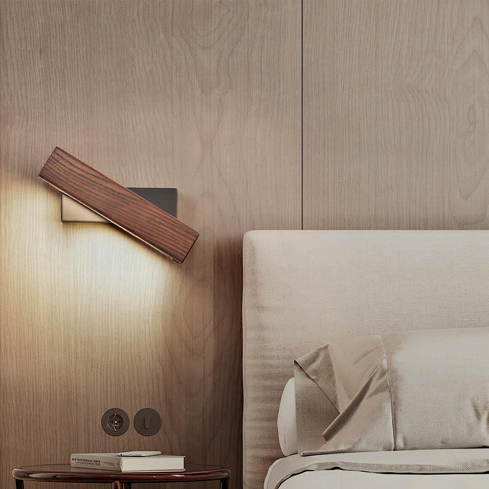 Rotowood Rotating Wooden LED Wall Light