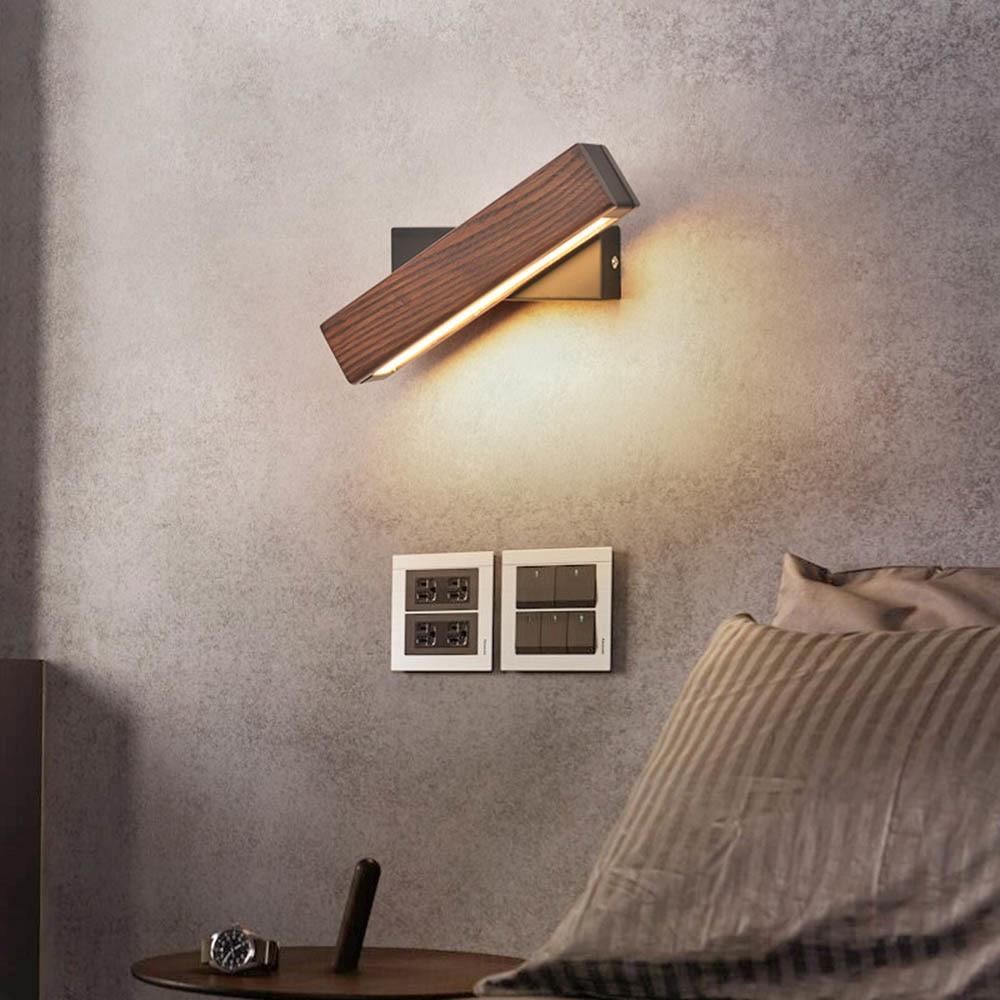 Rotowood Rotating Wooden LED Wall Light