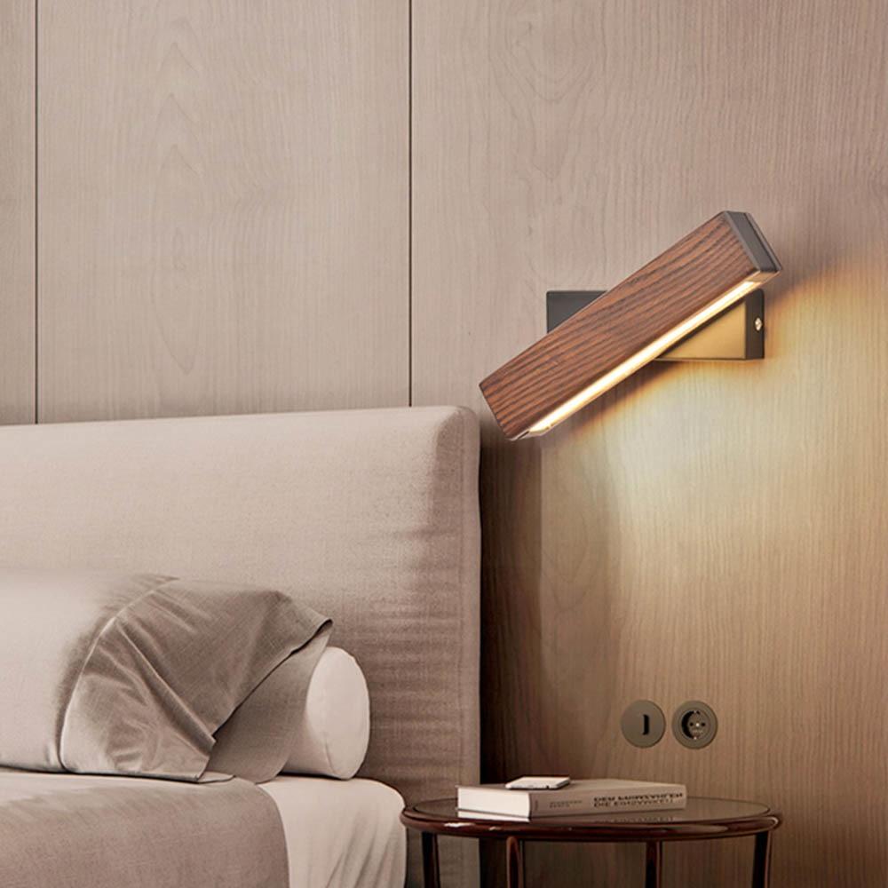 Rotowood Rotating Wooden LED Wall Light