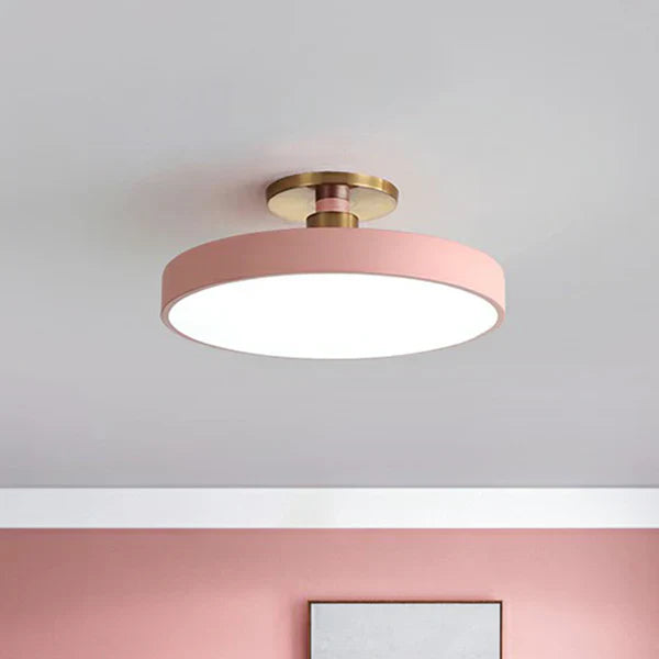 Round Acrylic Flush Mount LED Ceiling Light