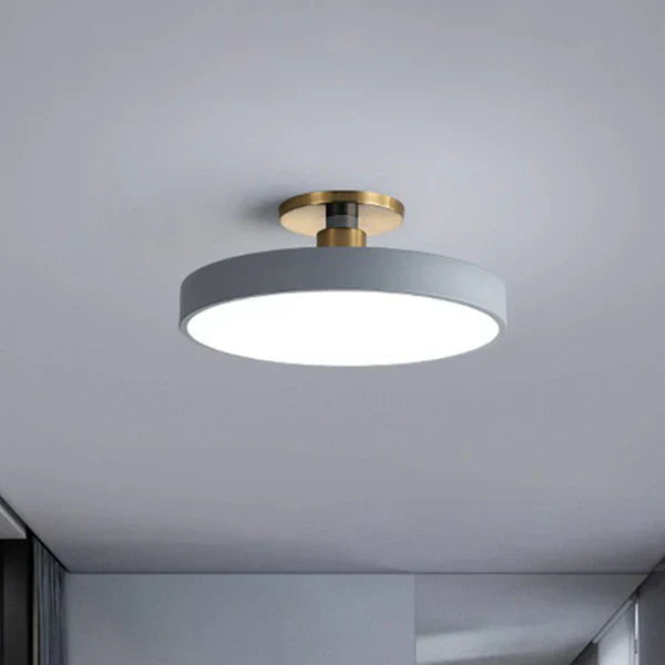 Round Acrylic Flush Mount LED Ceiling Light