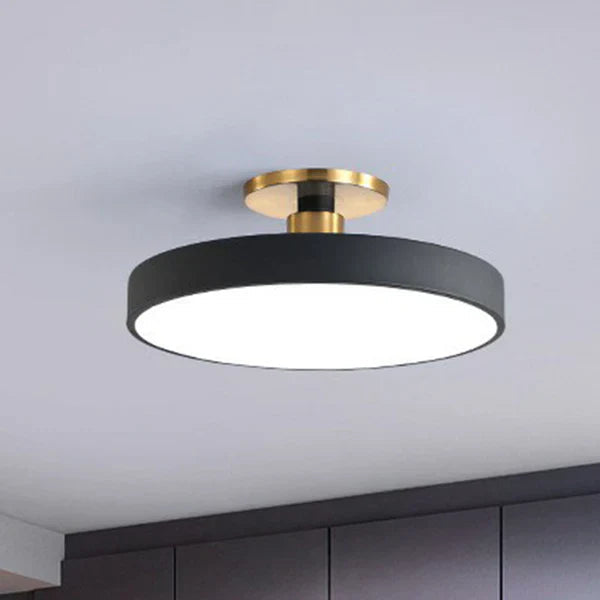 Round Acrylic Flush Mount LED Ceiling Light