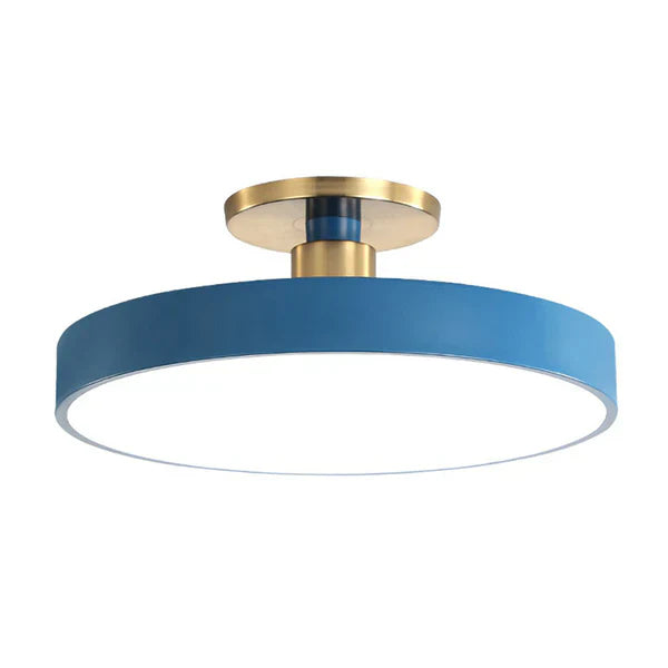 Round Acrylic Flush Mount LED Ceiling Light