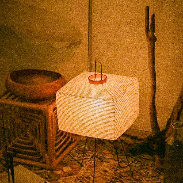 Cube Tripod Paper Floor Lamp