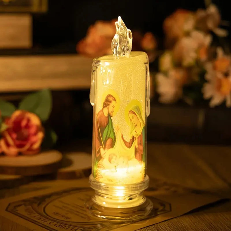 Saints Devotional LED Candle