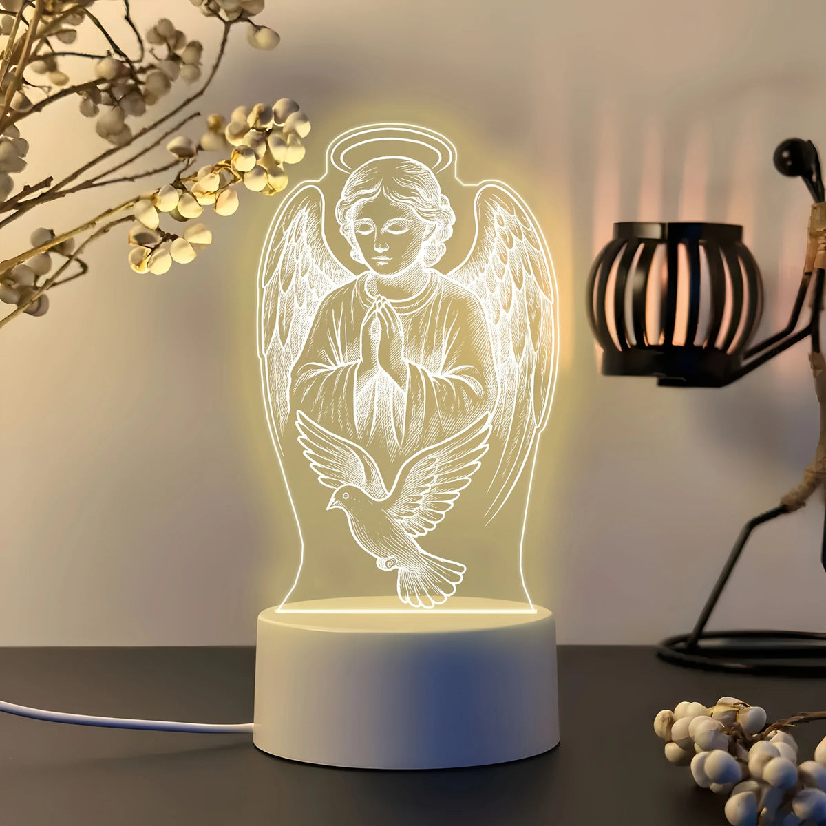 Angel & Dove Night Light