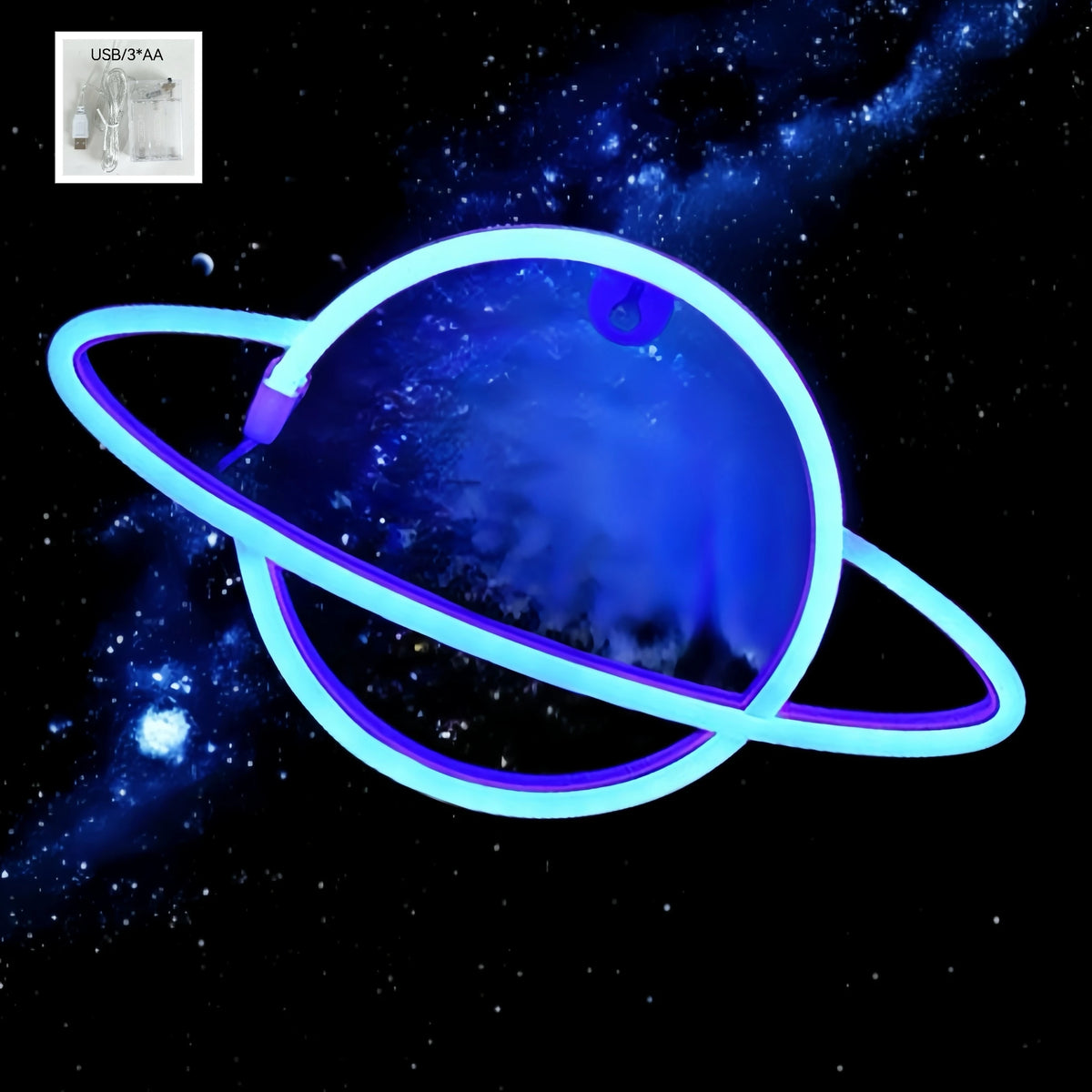 Saturn Neon Light