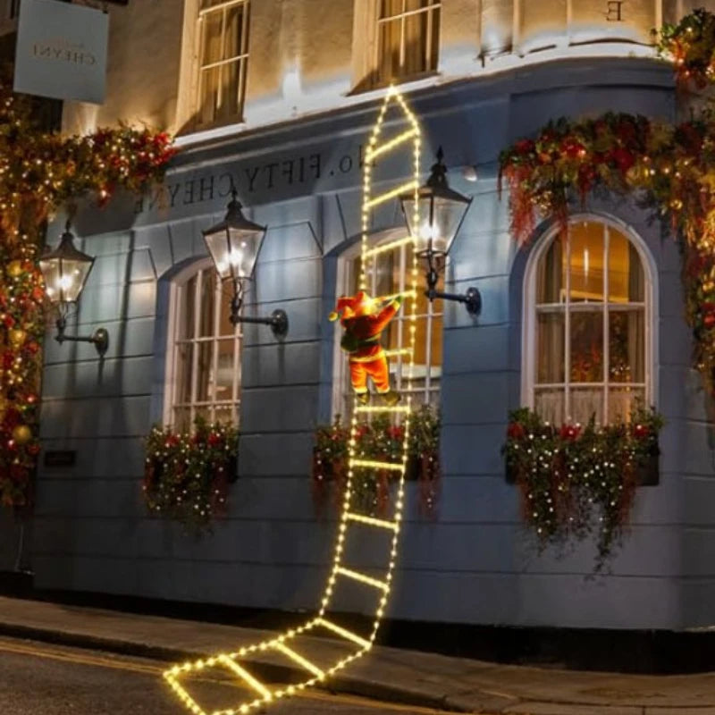 Climbing Santa Ladder Light