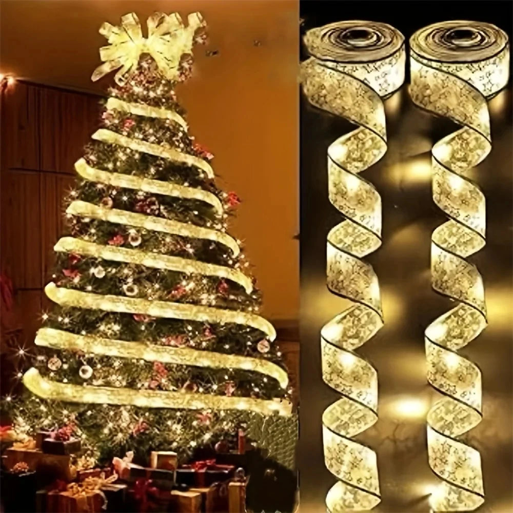 Glowing Ribbon Tree Lights