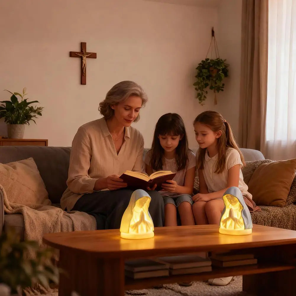 Praying Virgin Mary Lamp
