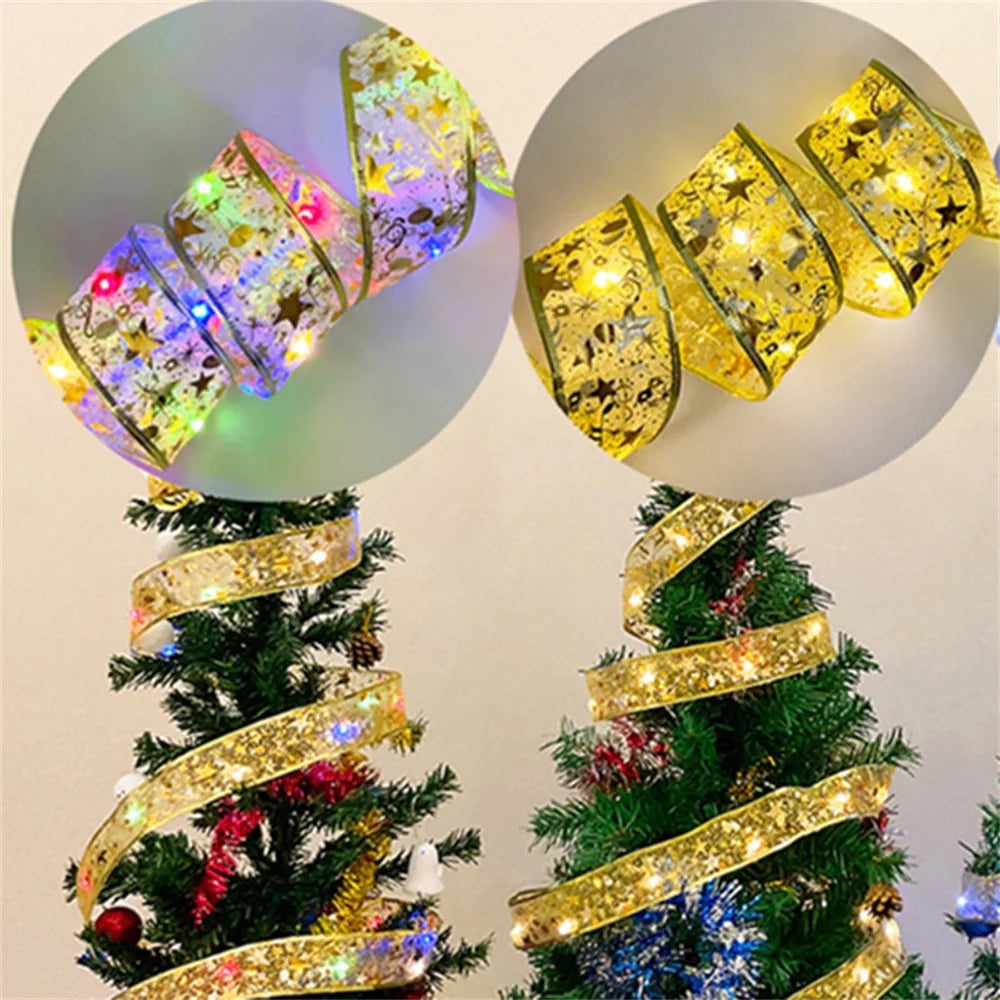 Glowing Ribbon Tree Lights