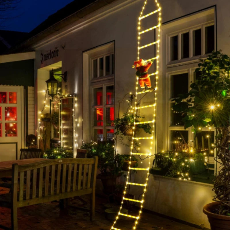 Climbing Santa Ladder Light