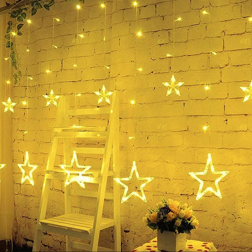 Star Curtain Window Lights