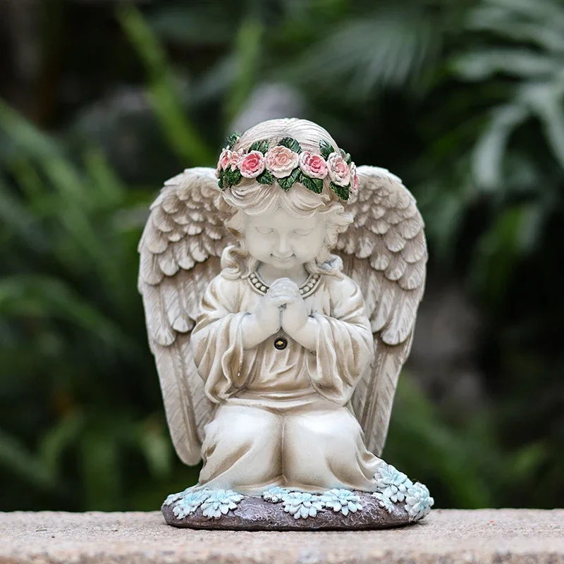 Praying Angel Solar Garden Light