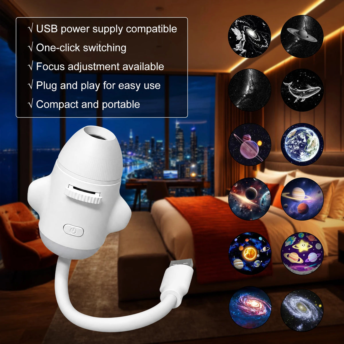 Rocket Galaxy Projector