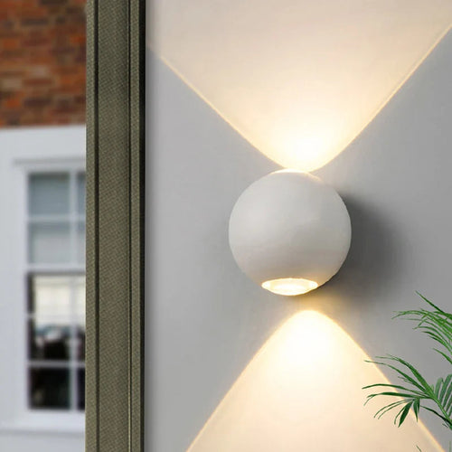 Aluminum Globe Wall Light